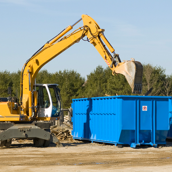 what are the rental fees for a residential dumpster in Martin